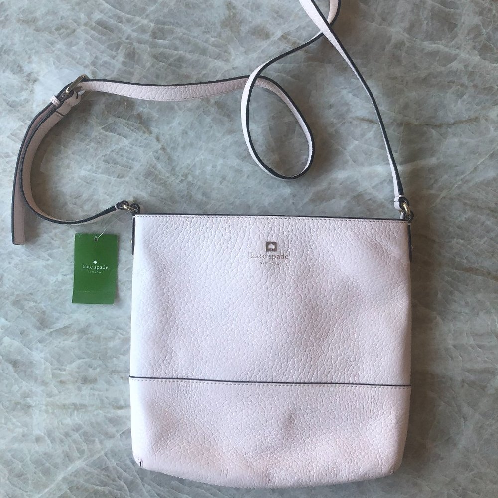 NWT Kate Spade Pink Leather Bag with Shoulder Strap